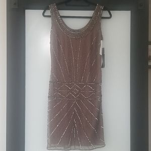 NWT Pisarro Nights Beaded Dress